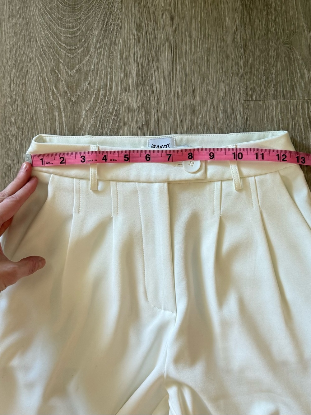 Prince White High-Waist Wide-Leg Trousers - Picture 6 of 10